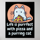 Pesquisar por pizza engraçada pôsteres Gatinho