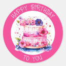 Pesquisar por bolo de aniversário roxo adesivos Rosa e roxo