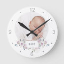 Pesquisar por flores cor rosa relogios de parede For kids