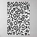 Pesquisar por geométrico preto e branco pôsteres Abstrato