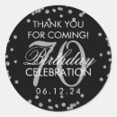 Pesquisar por aniversário 70 adesivos Prata