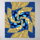 Pesquisar por redemoinho azul pôsteres Fractal