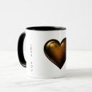 Pesquisar por coração dourado canecas Café