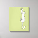 Pesquisar por amarelo e branco impressão de canvas Gato