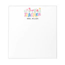 Pesquisar por blocos coloridos bloco de notas Teacher