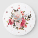 Pesquisar por flores cor rosa relogios de parede For her
