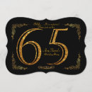 Pesquisar por 65th festa de aniversário convites Ouro