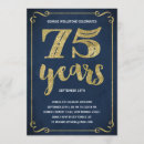 Pesquisar por 75th festa de aniversário convites Ouro
