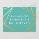Pesquisar por amarelo e turquesa convites Bat mitzvah