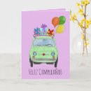 Pesquisar por feliz italiano aniversario cartoes Aquarela