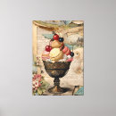 Pesquisar por do sorvete para ela impressão de canvas Vintage