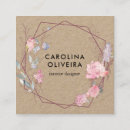 Pesquisar por flores geométricas cartao de visita For her