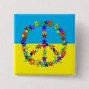 Pesquisar por símbolo de paz botons Bandeira ucrainiana