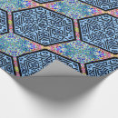 Pesquisar por motivo floral papel de presente Azul