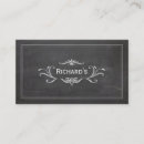 Pesquisar por black chalkboard cartao de visita Elegante