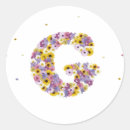 Pesquisar por letra g com das flores adesivos Monograma