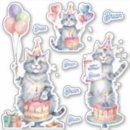 Pesquisar por bolo de aniversário engraçado adesivos Gato
