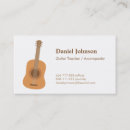 Pesquisar por professor da guitarra cartao de visita Simples