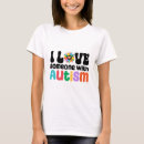 Pesquisar por eu amo alguém com autismo camisetas Necessidades especiais