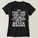 Pesquisar por verniz camisetas Trabalho