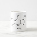 Pesquisar por molécula da cafeína canecas Estrutura molecular