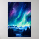 Pesquisar por aurora boreal pôsteres Verde