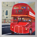 Pesquisar por ônibus de londres pôsteres Vermelho