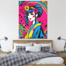 Pesquisar por geisha impressão de canvas Kimono