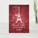 Pesquisar por eiffel tower wedding cartoes Thank you