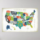 Pesquisar por usa map pôsteres Mapa de cores