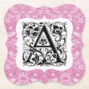 Pesquisar por alfabeto do monograma porta copos Rosa