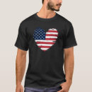 Pesquisar por coração da bandeira americana camisetas 4 de julho