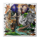 Pesquisar por animais selvagens azulejos Girafa
