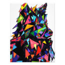 Pesquisar por lobo abstrato pôsteres Geométrico
