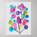 Pesquisar por árvores abstratas pôsteres Árvore colorida