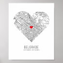Pesquisar por belgrado pôsteres Mapa