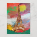 Pesquisar por pintura da torre eiffel cartoes postais Aquarela