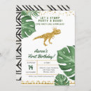 Pesquisar por do dinossauro aniversário convites Menino bebê