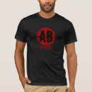 Pesquisar por sangue ab camisetas Negativo