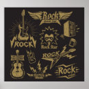 Pesquisar por música rock pôsteres Ilustração