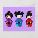 Pesquisar por boneca kokeshi cartoes postais Geisha