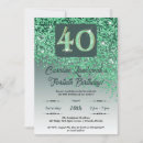 Pesquisar por 40 ano verde convites Brilho