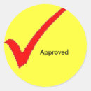 Pesquisar por marca de verificação adesivos Aprovado