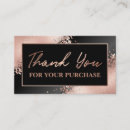 Pesquisar por obrigado para sua compra cartao de visita Customer