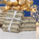 Pesquisar por partitura vintage papel de presente Natal