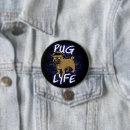 Pesquisar por pug pug botons Amante de cachorro