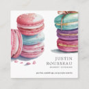 Pesquisar por francês macaron padrao cartao de visita Padeiro