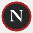 Pesquisar por carta n adesivos Preto e branco