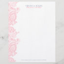 Pesquisar por rosa e branco papel timbrado Elegante