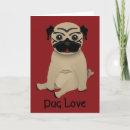 Pesquisar por pug valentine cartoes Red